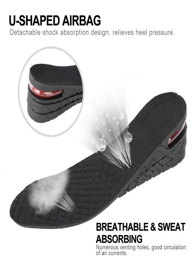 TMISHION Increase Insoles, Height Adjustable 4 Layer Increase Insoles Unisex PU Height of Heel Highest Insoles(03# 3 Layers) - Image 4